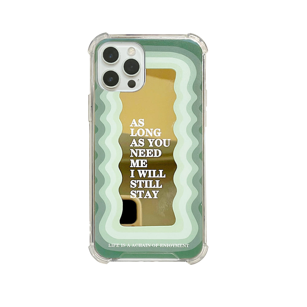 아폰케 아이폰15 플러스 프로 맥스 웨이브 미러 거울 범퍼 젤리 케이스